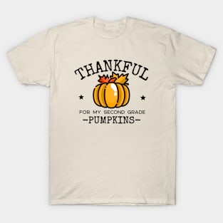 Thankful For My Second Grade Pumpkins T-Shirt